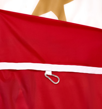 Preview: FC Bayern München - Hissfahne Hochformat Logo 400 x 150 cm